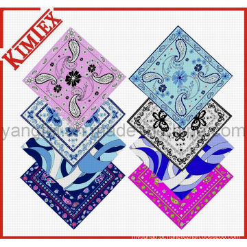 Unisex Moda 100% algodão quadrado Promoção Bandana